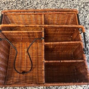 Brown Wicker Storage Basket